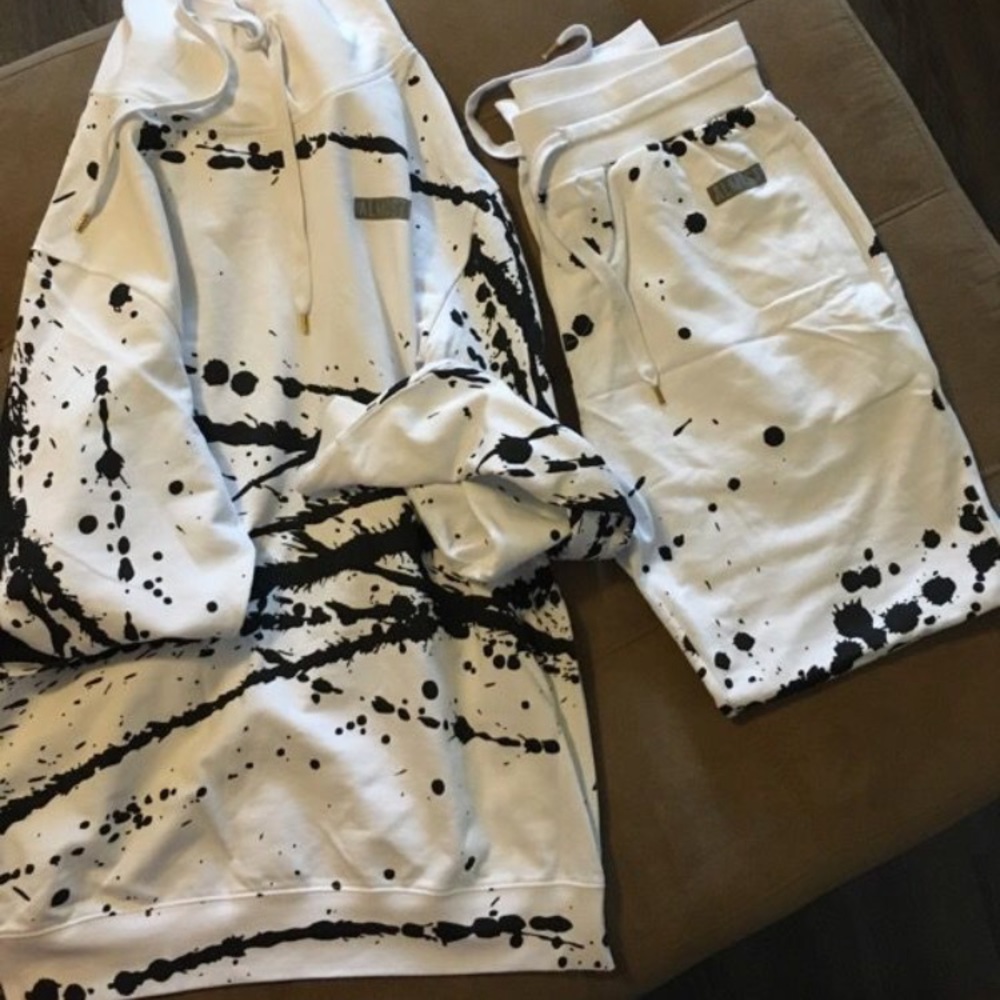 Paint splatter outfit.